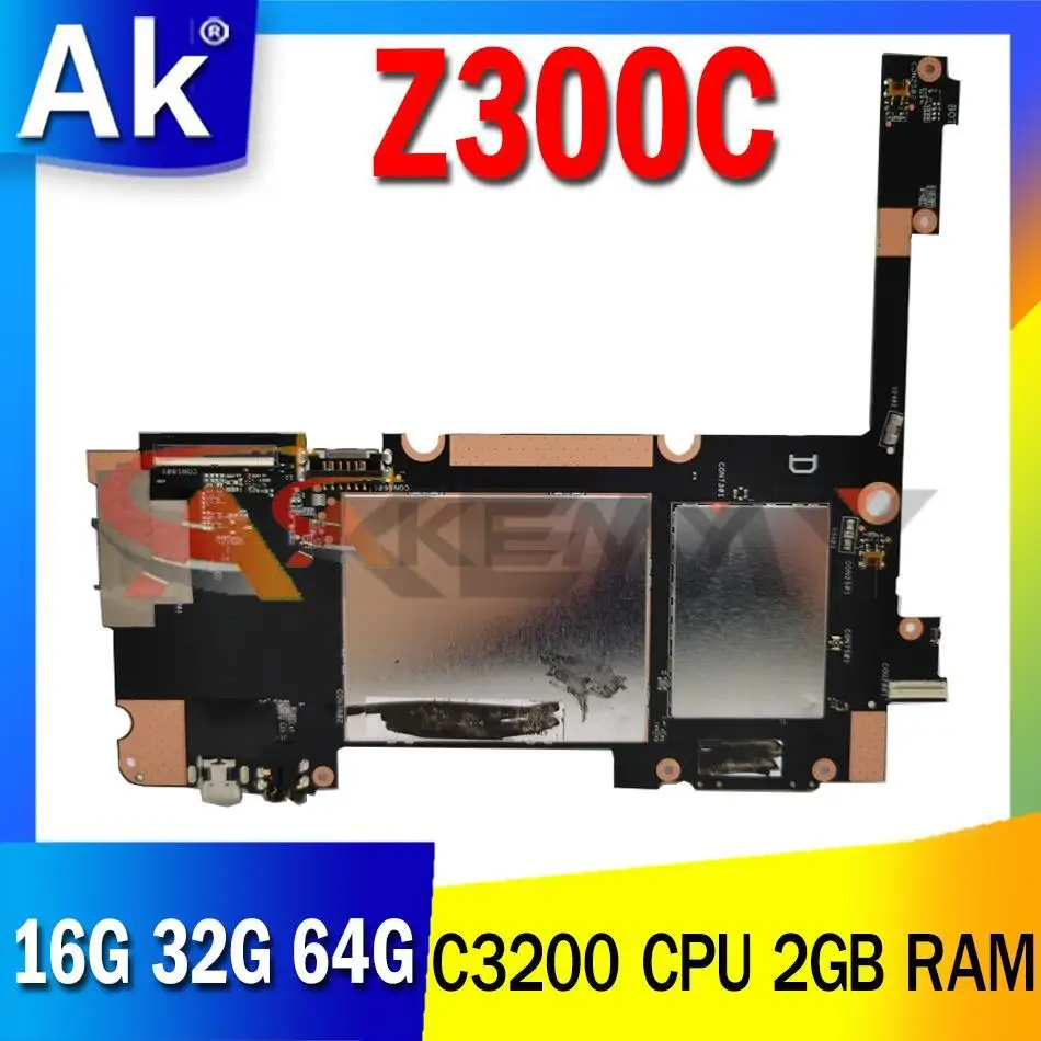 Материнская плата Z300C для ASUS ZenPad 10 P023 Z300C, материнская плата для планшетов, ноутбуков, материнская плата с 16 ГБ 32 ГБ 64 ГБ SSD C3200 ЦП 2 Гб ОЗУ