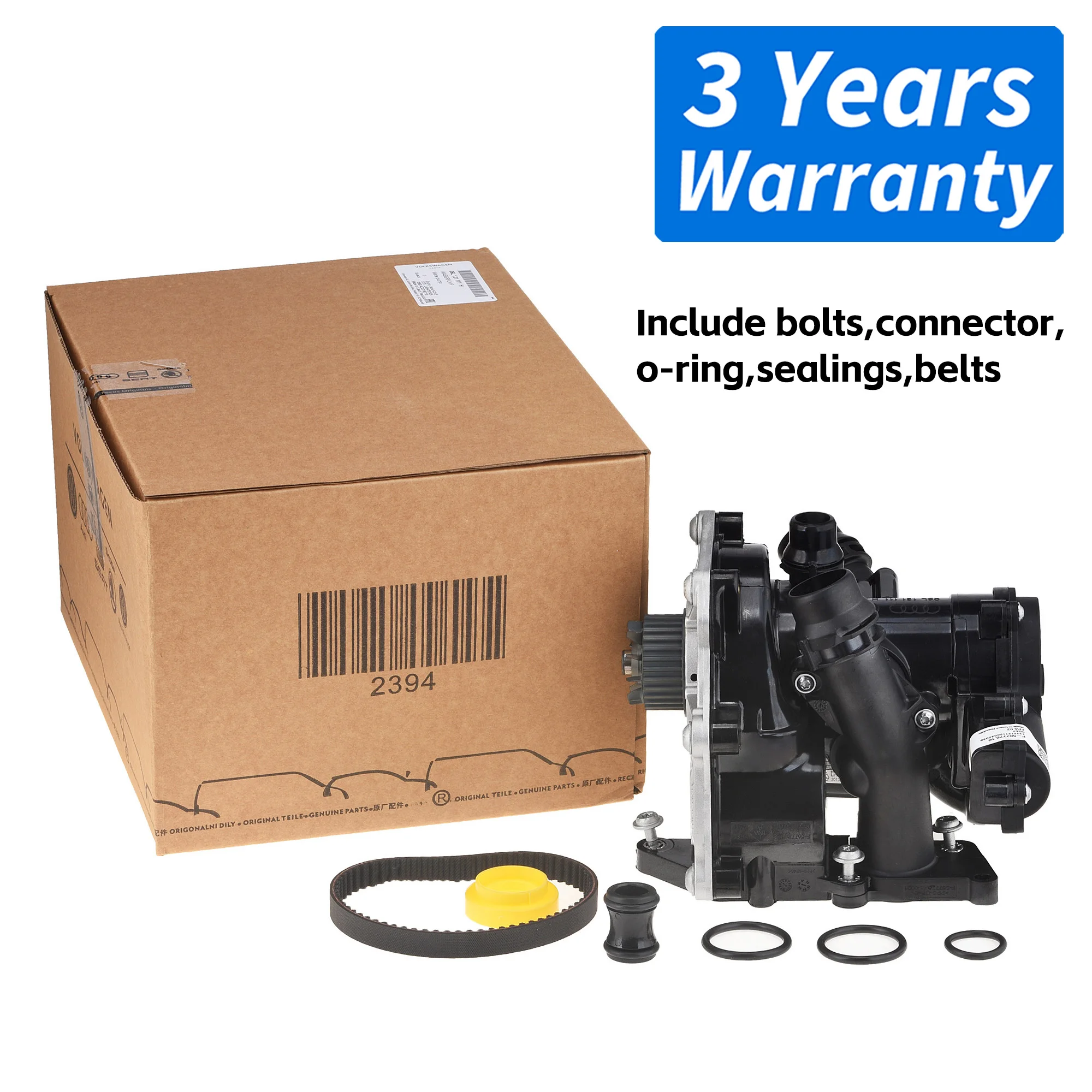 

OEM EA888 Mk3 Термостат водяного насоса в сборе 06л 121111 H,06L 121111 Г,6Л 121011 B Для VW GOLF,Passat,Tiguan,AUDI A3/A4/A5/A6/Q5