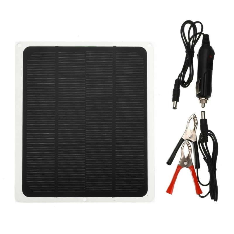 

Protable Car Solar Panel Charger Kit Outdoor Emergency Electric Board for Outdoor Car Home Improvement Electrical Equipment