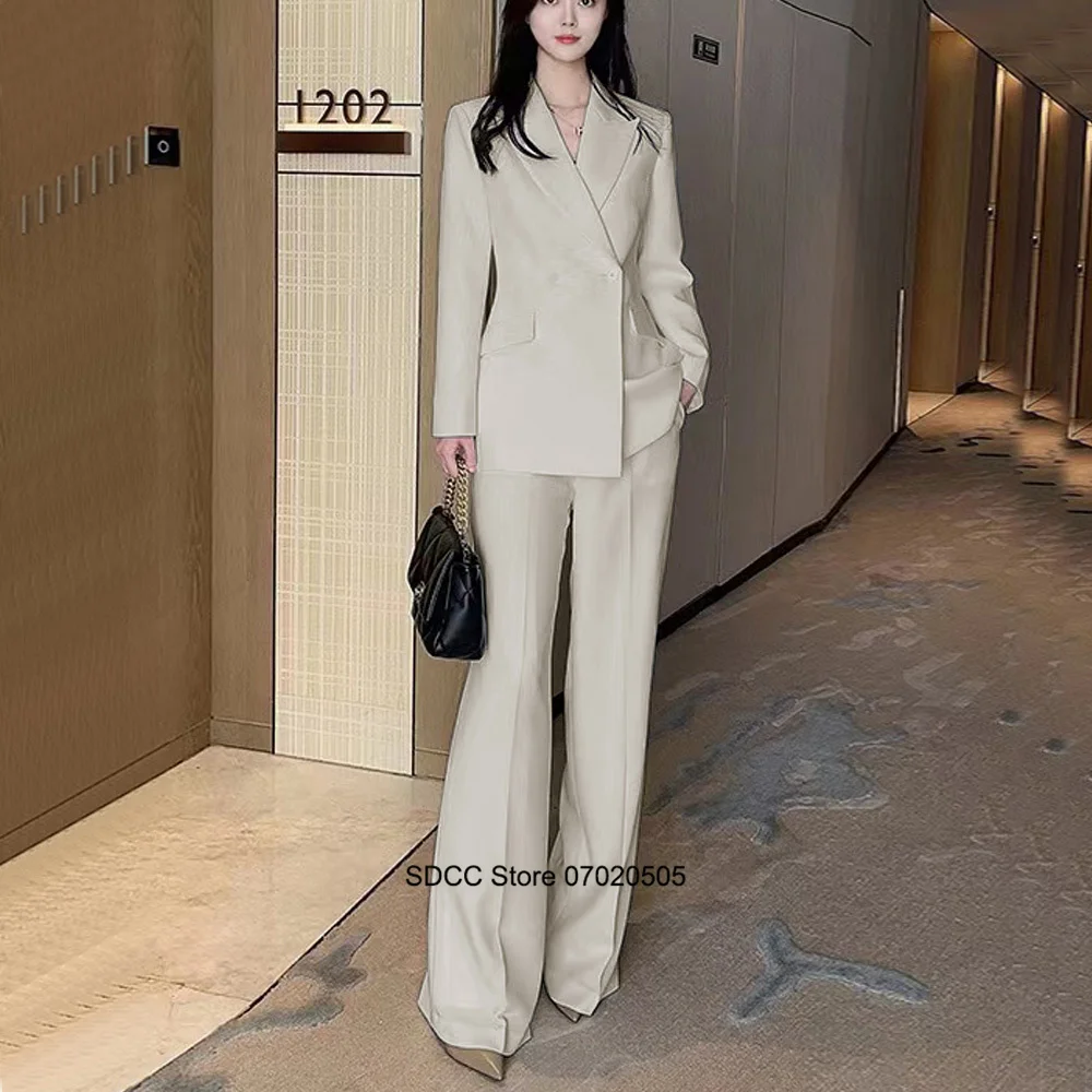 Women's Suits Traf Official Store 2023 Slim Wide-leg Pants Evening Dresses for Prom Set Woman 2 Pieces Elegant Short Sets Robe