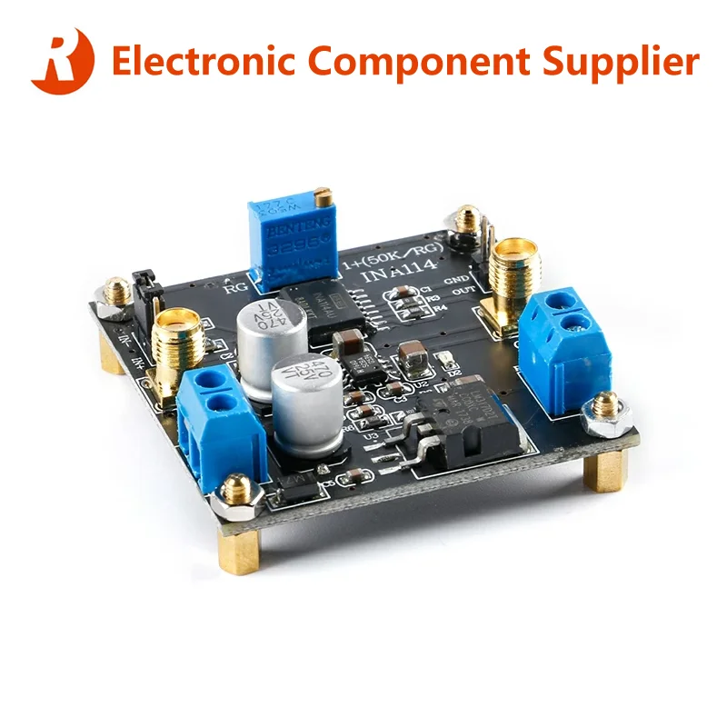 Новый приборный усилитель INA114 плата модуля 1000 Регулируемый одиночный источник