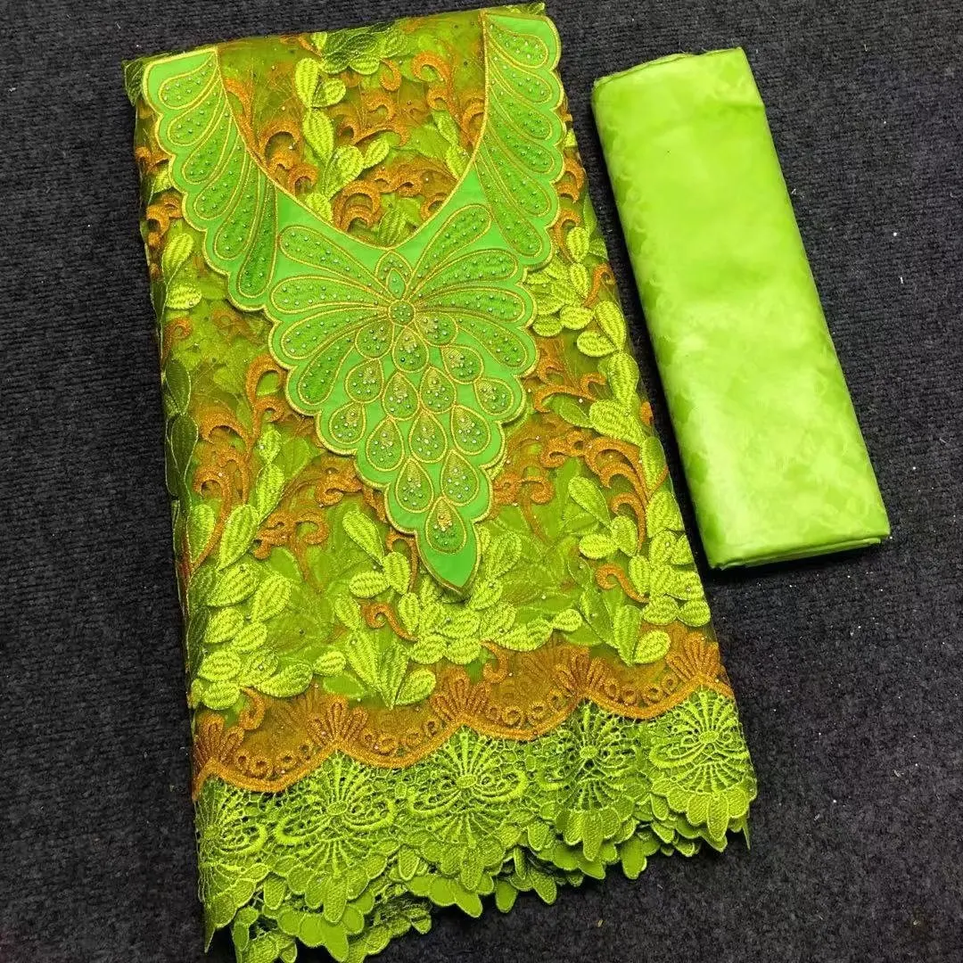 2 5 + ярдов жаккардовая парчовая богатая ткань базин с воротником Африканское