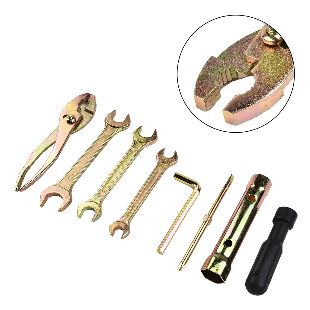 

7Pcs Motorcycle Spark Plug Wrench Socket Head Screwdriver Pliers Ended Spatula Tool Kit For Honda For Kawasaki For Suzuki