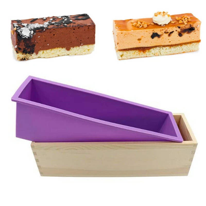 

Деревянная прямоугольная коробка с 1200 мл тостов, форма для мыла, торта, хлеба, форма для выпечки, Бытовые аксессуары «сделай сам» для кухни, инструменты, 1 набор
