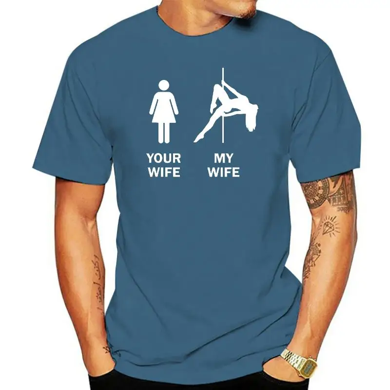 

Футболка мужская с надписью «Ваша жена»