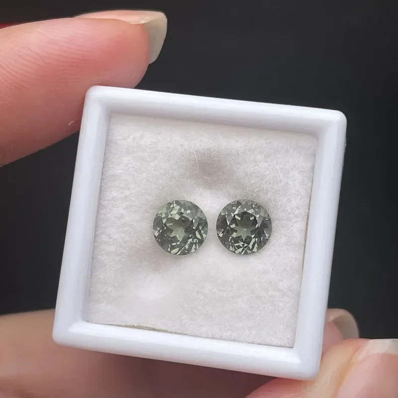 Ruihe Новый бриллиантовый круглый зеленый цвет Lab выросший Кобальт шпинель