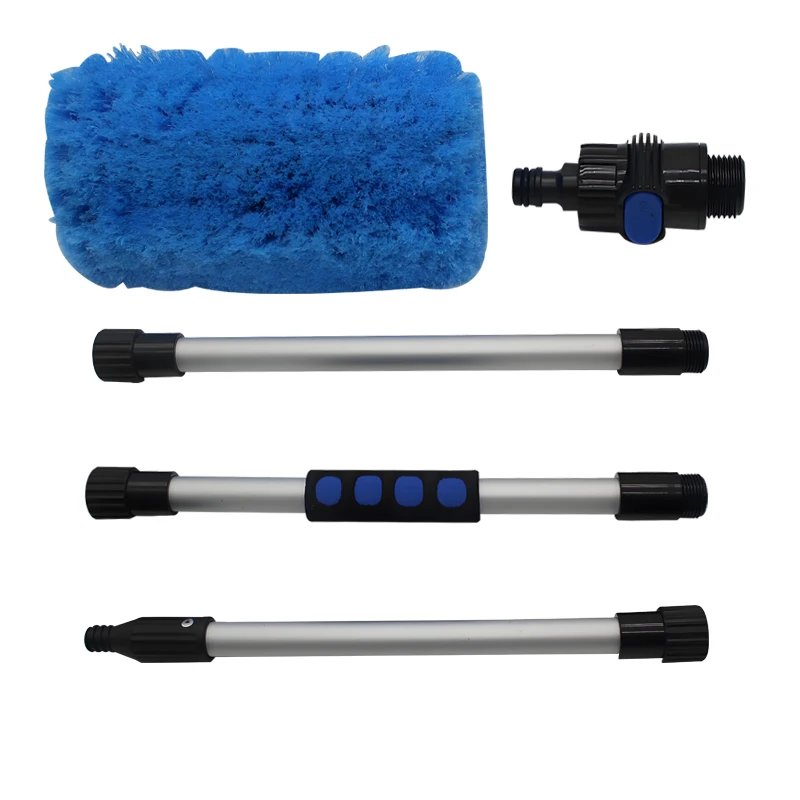 

1 комплект, автомобильный автоматический телескопический длинный стержень, распылитель воды, щетка для автоматической протирки лобового стекла, очиститель стекла, инструмент для мытья