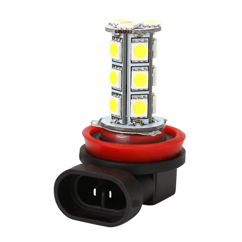 Универсальные Противотуманные фары LEEPEE H11 H8 LED 5050 18 SMD белые светодиодный ные