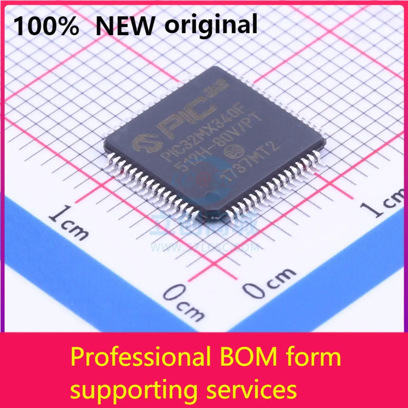 

PIC32MX340F512H-80V/PT PIC32MX340F512H-8New Оригинальный оригинальный чип IC 100% оригинал