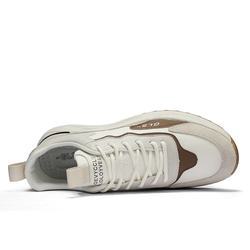 New Men's Golf Shoes Fashion Versatile Casual Walking Shoes Men's Beige Grey Nailless Comfort Training Golf Sneakers