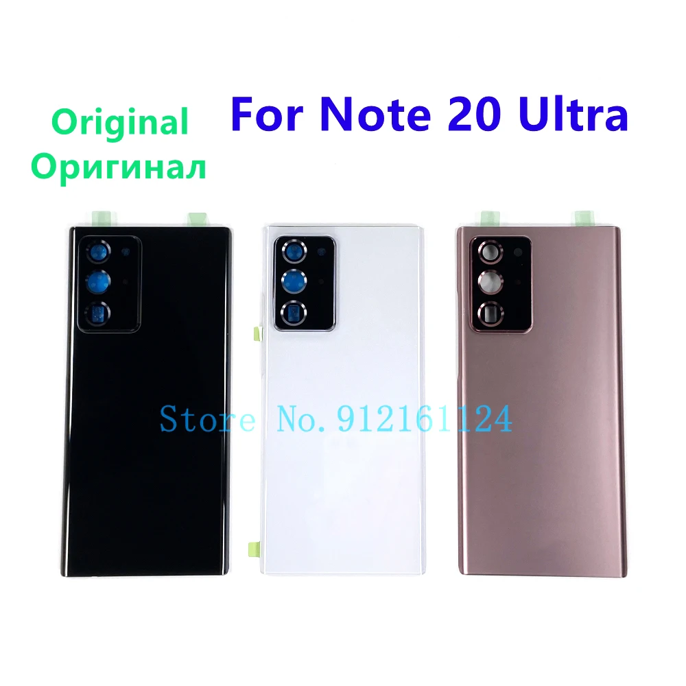 Оригинальный чехол для Samsung Galaxy Note 20 Ultra 5G N986F N986B Задняя стеклянная крышка корпуса