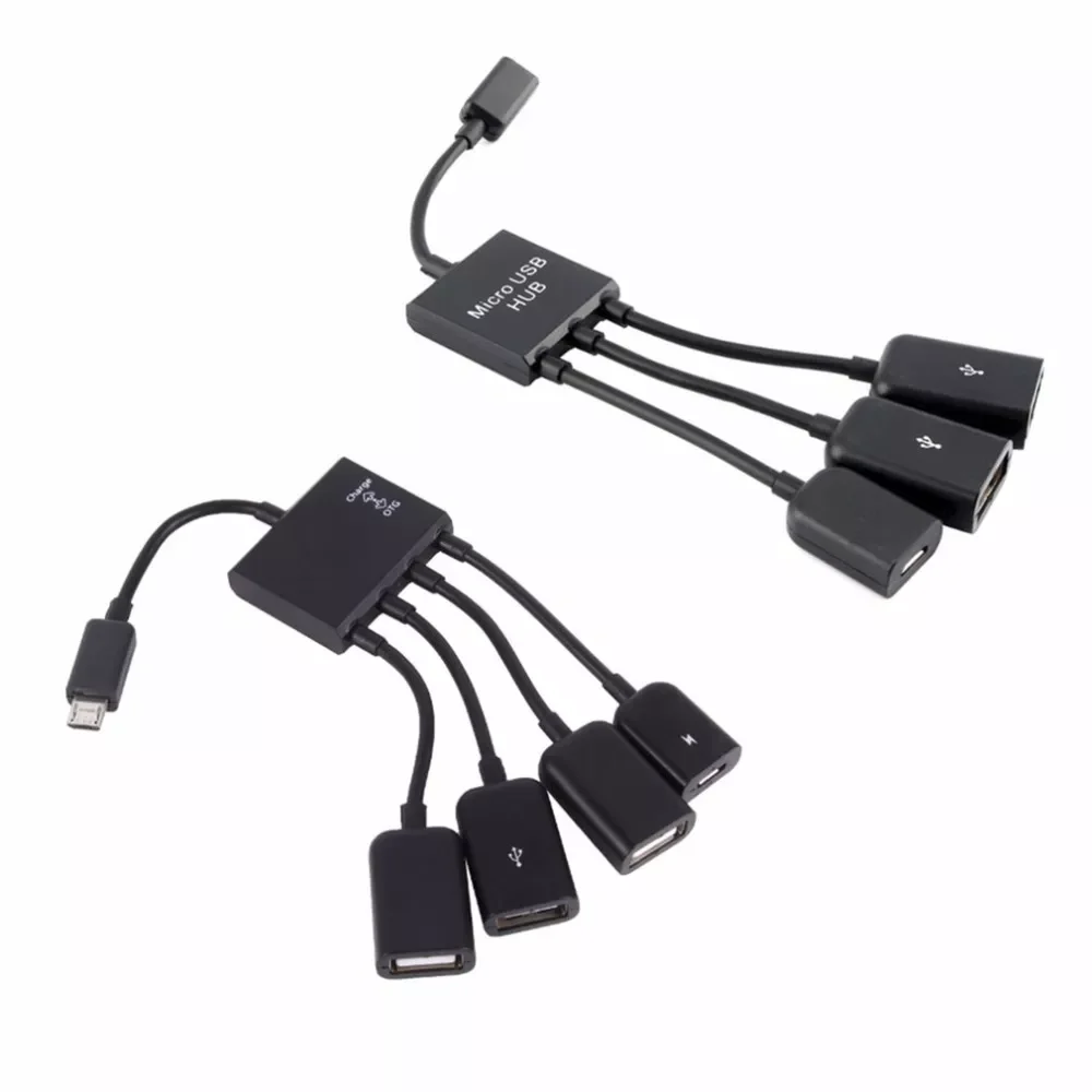 

OTG 3/4 порт Micro USB зарядный концентратор кабель Spliter соединитель Адаптер для смартфона компьютера планшета ПК провод для передачи данных