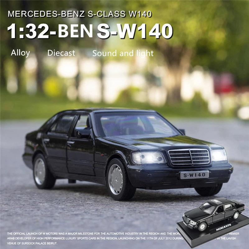 

Zhenwei S W140 1:32 Alloy Model Car Sound Light Pull-back Light Sound Alloy Vehicle Model Toys for Children