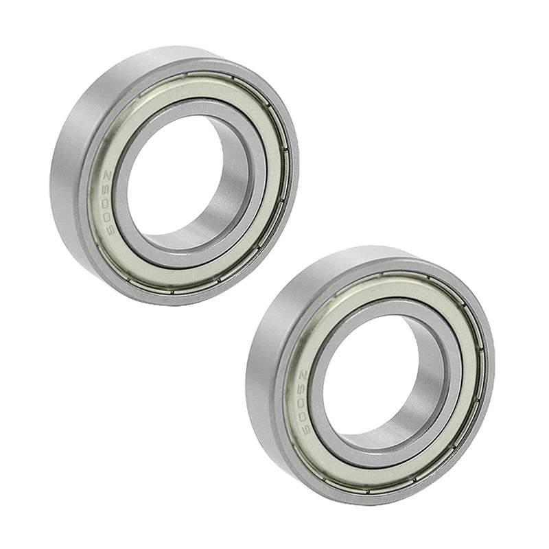 

2Pcs 25Mm ID 47Mm OD 12Mm Width Deep Groove Double Shielded Wheel Axle Ball Bearing 6005Z