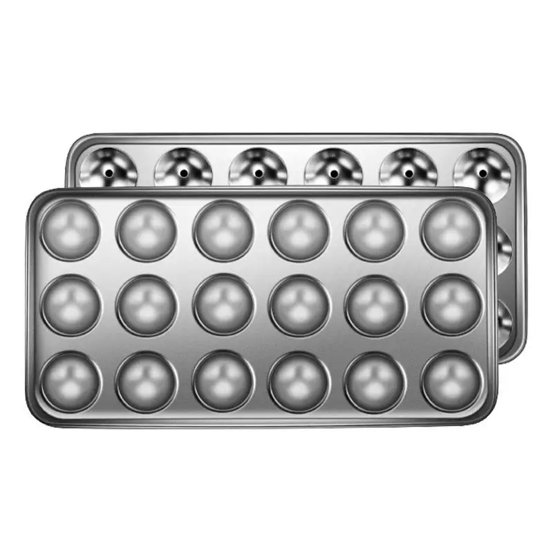 

Ice Cube Maker Reusable Stainless Steel Small Ice Cube Trays With Lid Easy Release Circle Ice Ball Cube Tray Ice Balls For