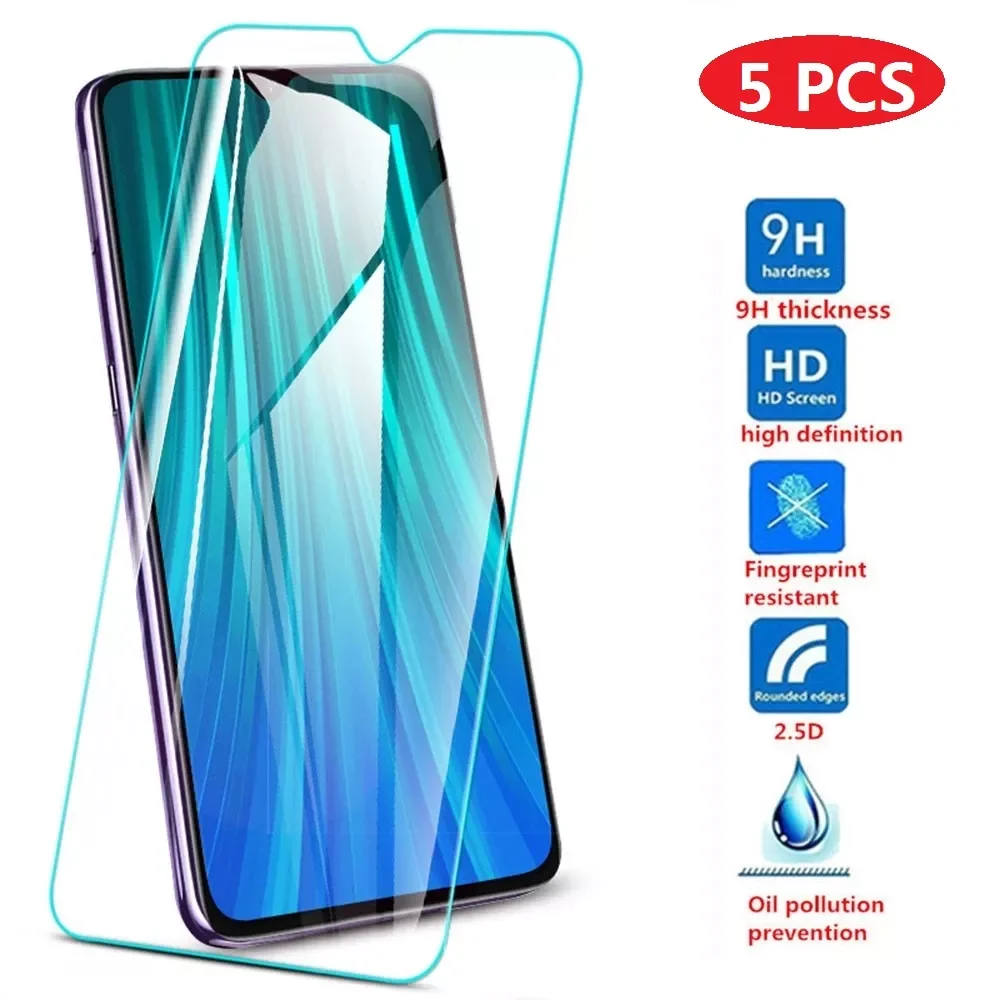 

5 шт. закаленное стекло для Xiaomi Redmi Note 7 8 9 10 10s 11s Pro 9s Poco X3 GT Mi 9 10T 11T 11 Lite 5G NE 9A 7A, защита экрана