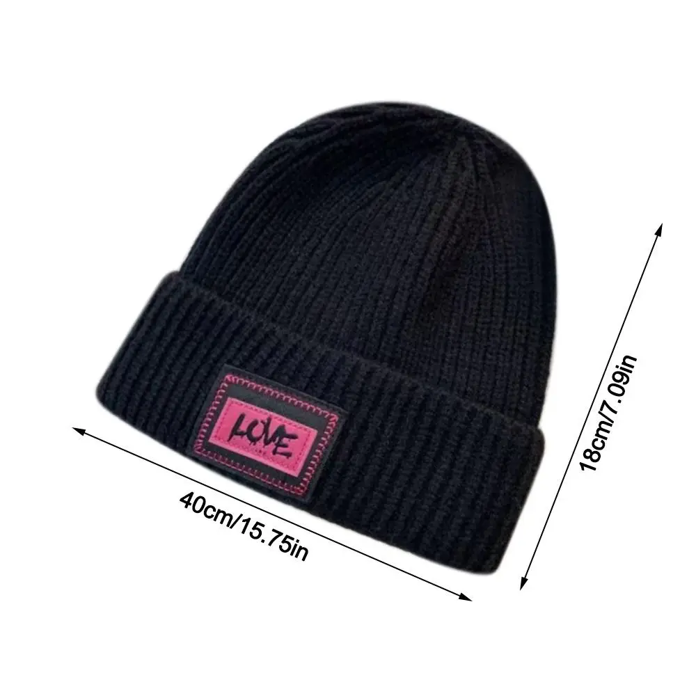 Детская вязаная шапка с узором Любовное письмо крючком толстая зимне-осенняя