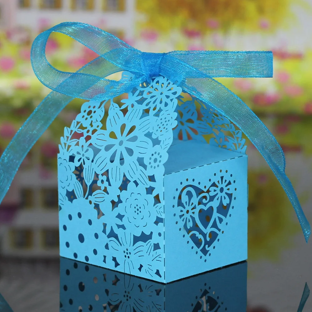 

Flower Candy Box Packaging Boxes Wedding Anniversaire Mariage Birthday Baby Shower Guests Gifts Supllies Party Decoration Favors