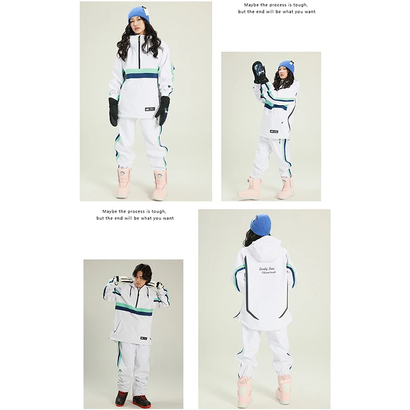 Женский зимний костюм для альпинизма куртка и штаны кемпинга ветрозащитный