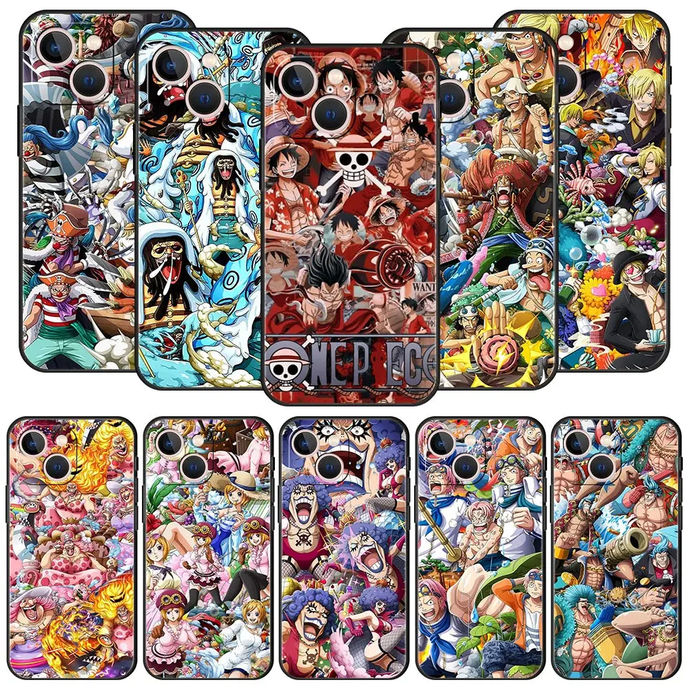 

One Piece Kaidou Anime Luxury Phone Case For iPhone 13 12 11 Pro Max Mini 7 8 Plus Shell For iPhone X XR XS Max SE 2022 Cover