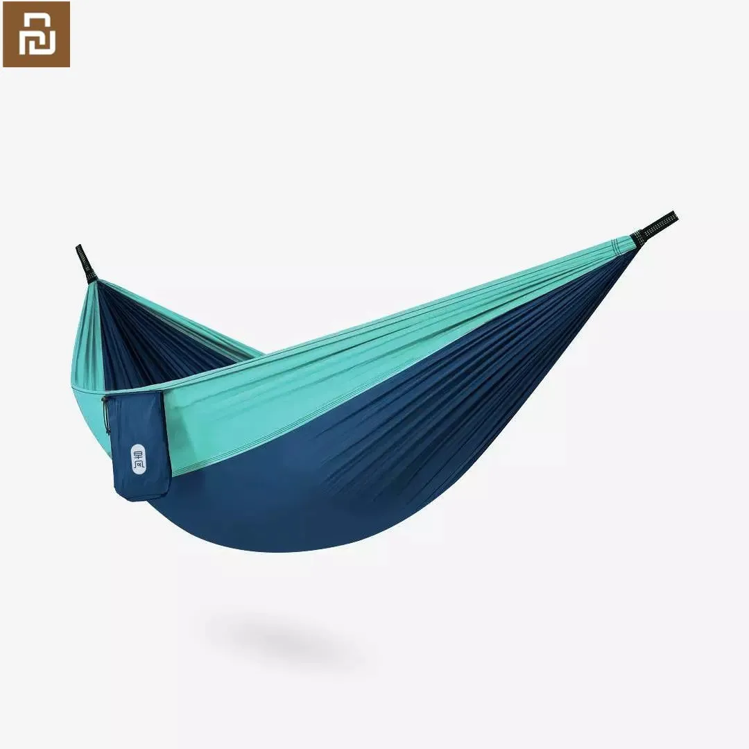 

Xiaomi 2022 ZaoFeng Hammock Swing Bed 1-2Person Anti-rollover Hammocks Max Load 300KG for Outdoor Camping Swings Parachute Cloth