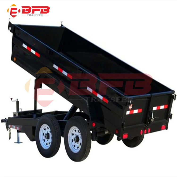 

5Ton flatbed trailer with side board farm platform trailer