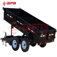 5ton flatbed trailer with side board farm platform trailer