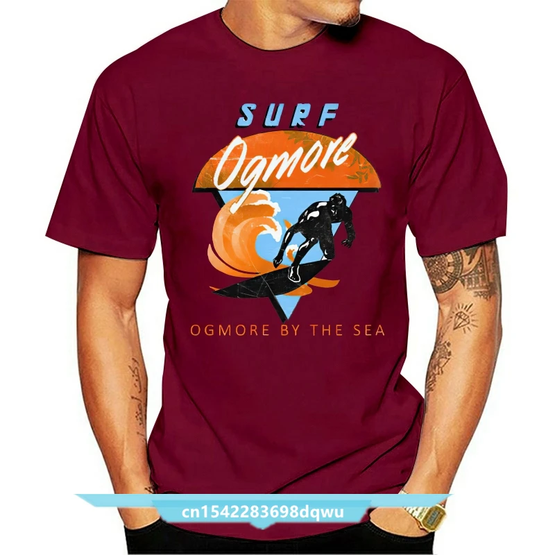 

Surf Ogmore T-shirt 70s Style By The Sea Surfing Tshirt Retro 80s Sports Board Top Summer Vintage Tee Indie Hipster Mens Beach