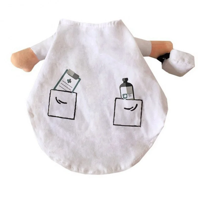 Костюмы для домашних животных на Хэллоуин Забавный костюм Доктора собак и кошек