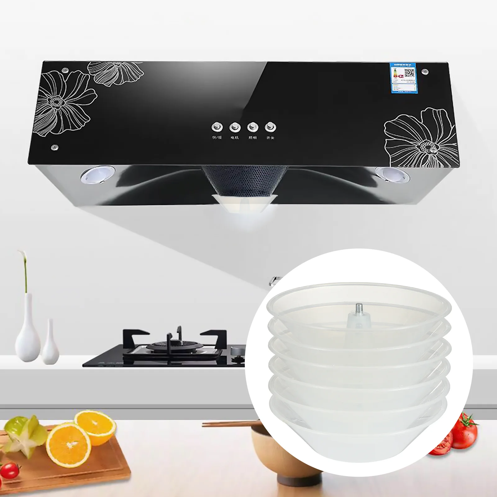 

Hood Oil Range Filter Cup Stove Bowl Collecting Ventilator Vent Kitchen Parts Grease Cups Accessories Replacement