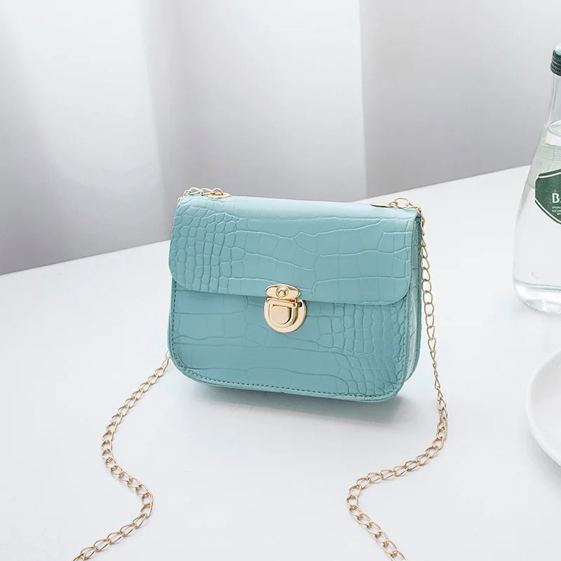 2023 Women's Bag New PU Messenger Bag Fashion High Quality Adjustable Chain Women's Bag Shopping Portable Small Storage Bag