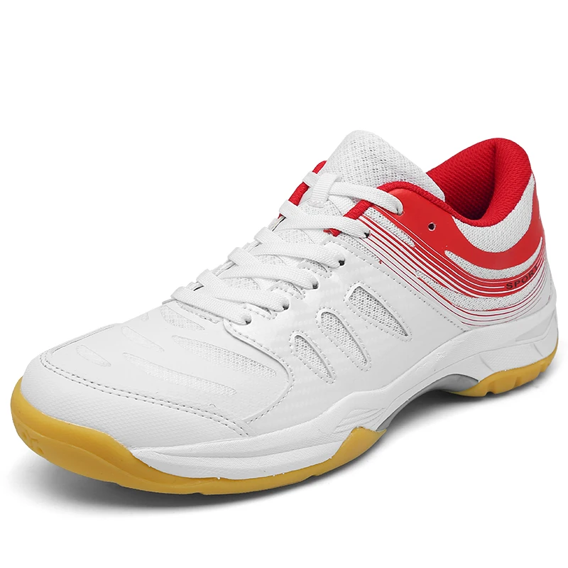 Badminton Shoes Men Women Mesh Breathable Male Gym Training Volleyball Sneakers Red Blue Women Professional Tennis Shoes Trainer