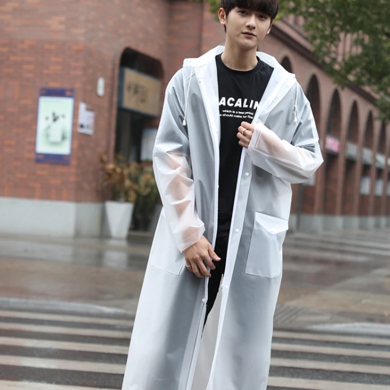 

Уличный дождевик, Женская водонепроницаемая толстовка, прозрачный дождевик для защиты от дождя, мужские товары для кемпинга, Capa De Chuva, дожде...