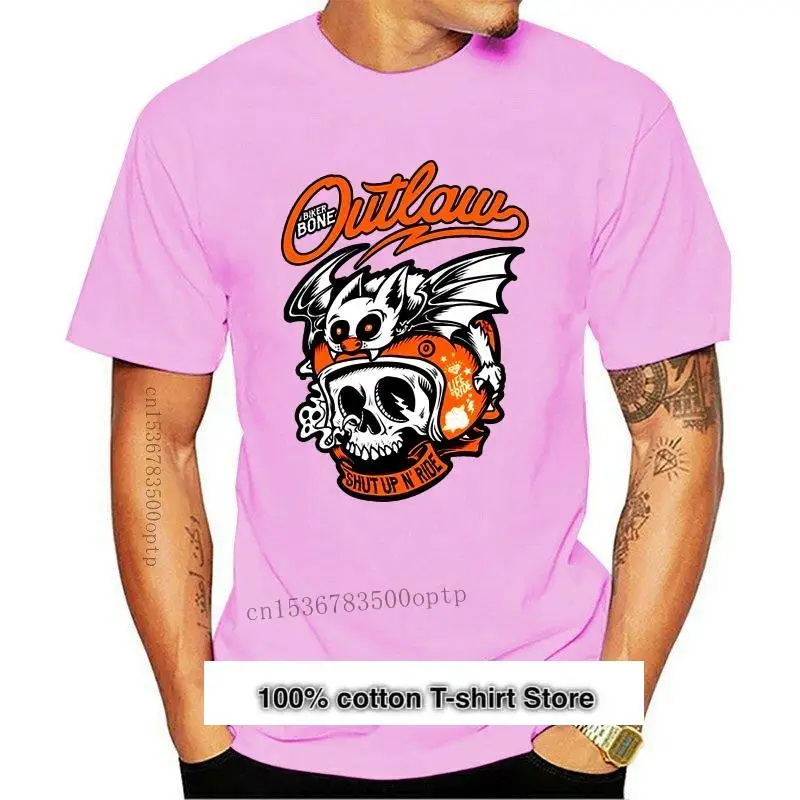 

Camiseta de motero fuera de la ley, Camiseta de algodón PREMIUM MC para motocicleta, ropa camiseta informal, novedad de 2021