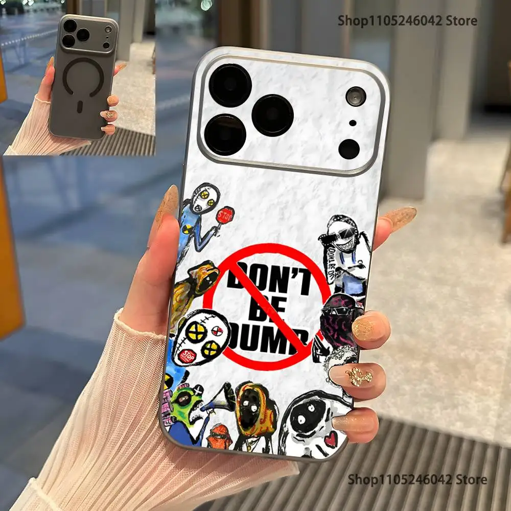 Фото Рэпер A-Asap R-Rocky Don't Be Dumb iPhone 17,16,15,14,13,12,Pro,Max,Plus Магнитный чехол для беспроводной зарядки, прозрачный серый. №2