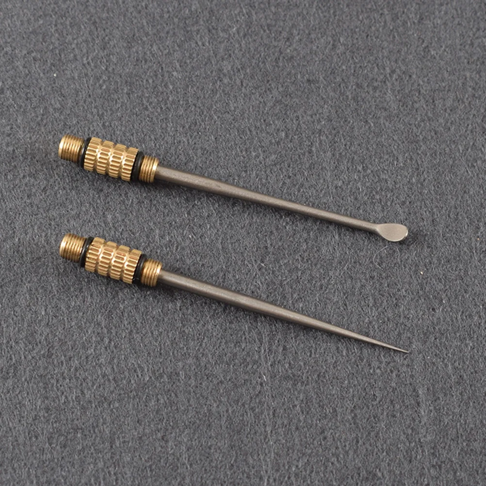 2 шт. портативная титановая зубочистка ушная ложка водонепроницаемая для зубов