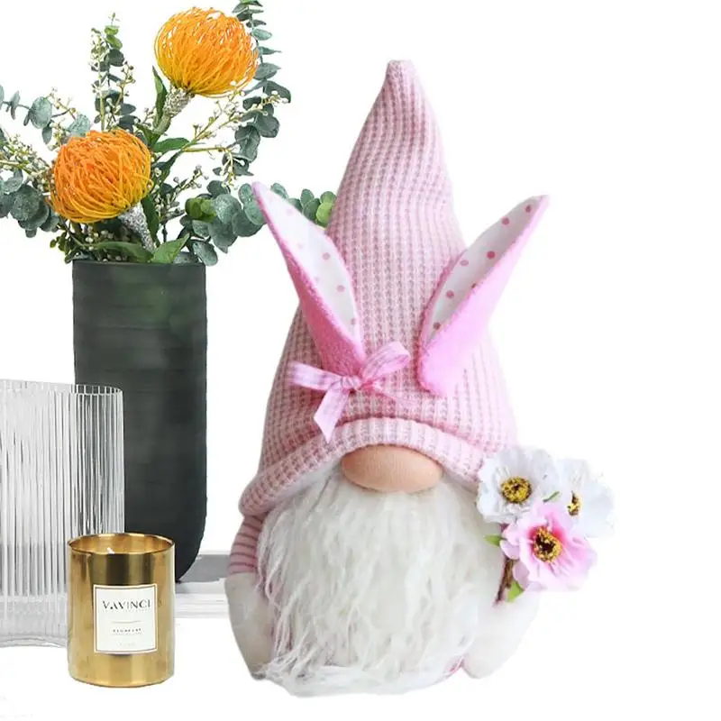 

Пасхальный карликовый кролик без лица, гном, плюшевая карликовая кукла, рождественские украшения, кролик, плюшевый Декор на День Благодарения, скандинавский томте