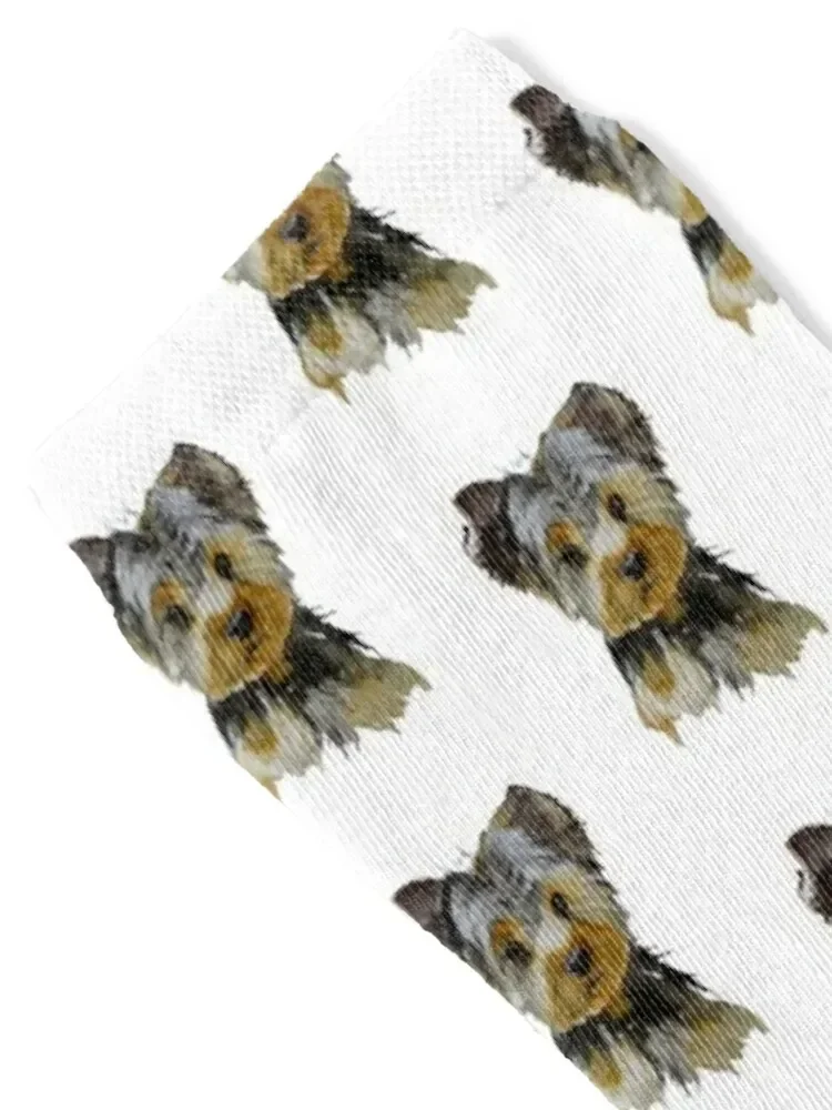 yorshire - животные акварель Носки снег хип-хоп ретро теплые зимние носки мужские