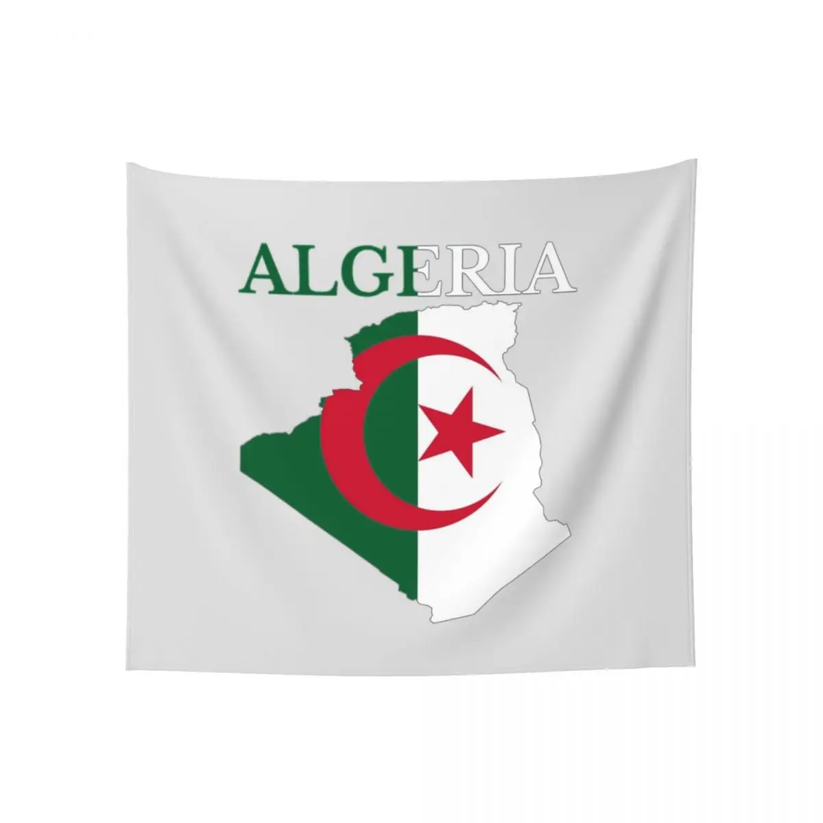 

Tapestry Algeria Flag Map Creative Tapestries Print Joke murals