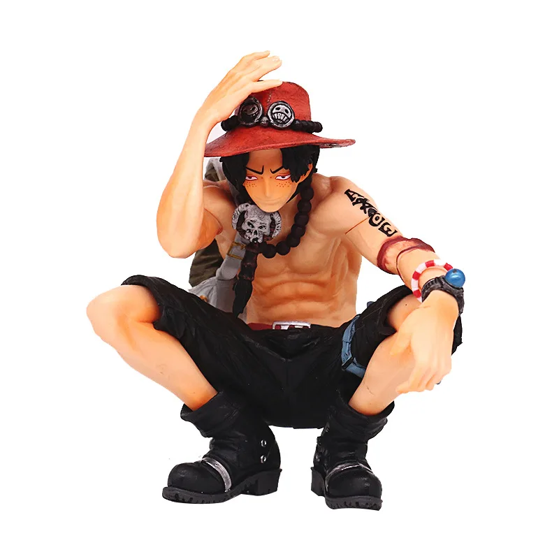 

One piece Anime Action Figure Ace Pvc 16CM Fire Devil Fruit Een Stuk Anime Collectable Model Speelgoed one piece ace