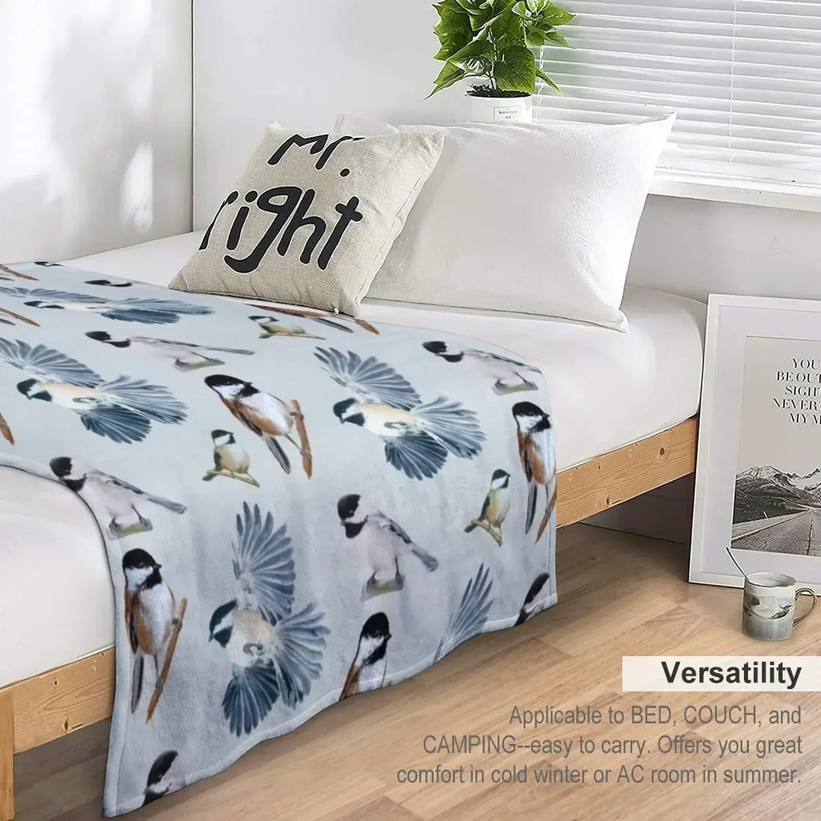 Набор наклеек Chickadee и узор одеяло роскошная брендовая кровать модные одеяла