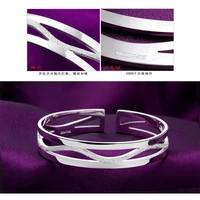 925 sterling silver geometric cutoutbangle womens ethnic bangle jewelry gift mother and girlfriend holiday memorial