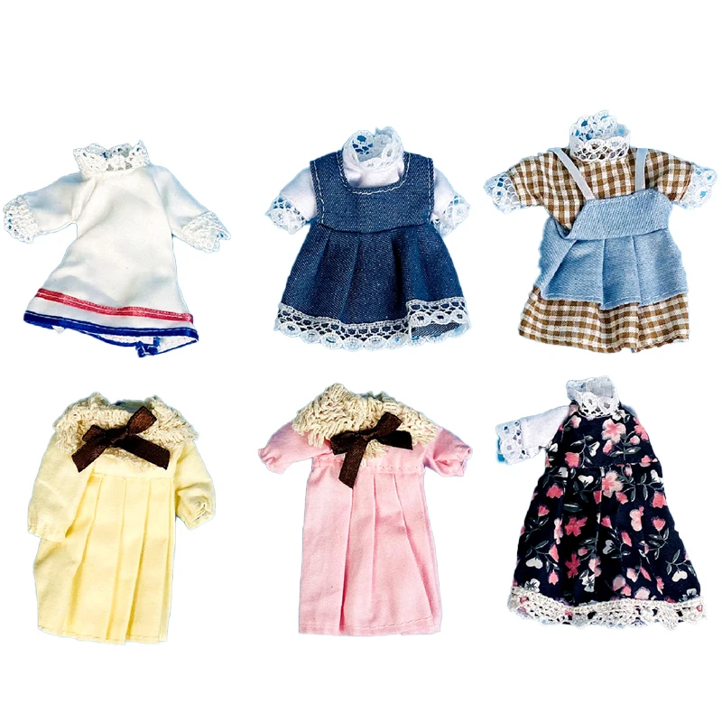 

16cm Universal Doll Clothes Accessories For 1/12 Fashion Dress Overall Toys Gift