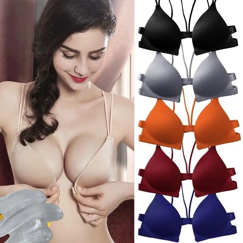 

Front Clasped Push Up Bra Buckle Sexy Bra Brallete Bra Front Open