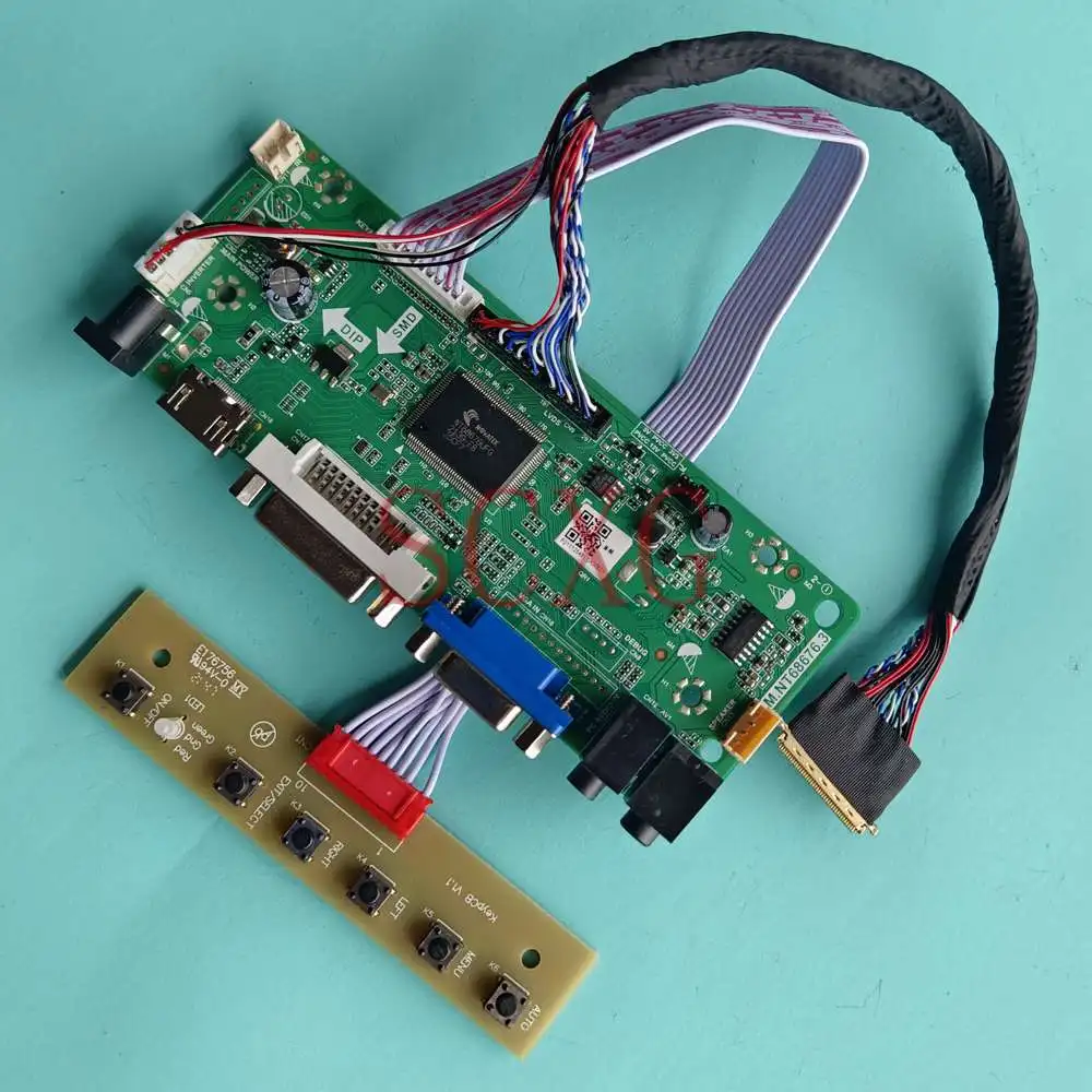 

DIY Kit For B140XW03 V0 LED LCD Monitor Controller Board Laptops 1366*768 DVI VGA HDMI-Compatible 60Hz 14" LVDS 40 Pins