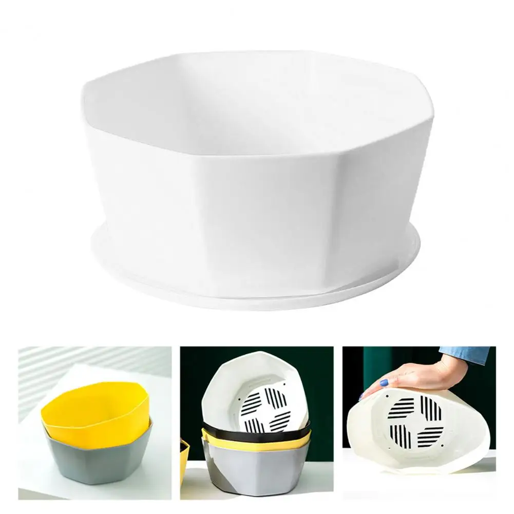 Горшок для цветов однотонный горшок большой емкости из смолы комнатные