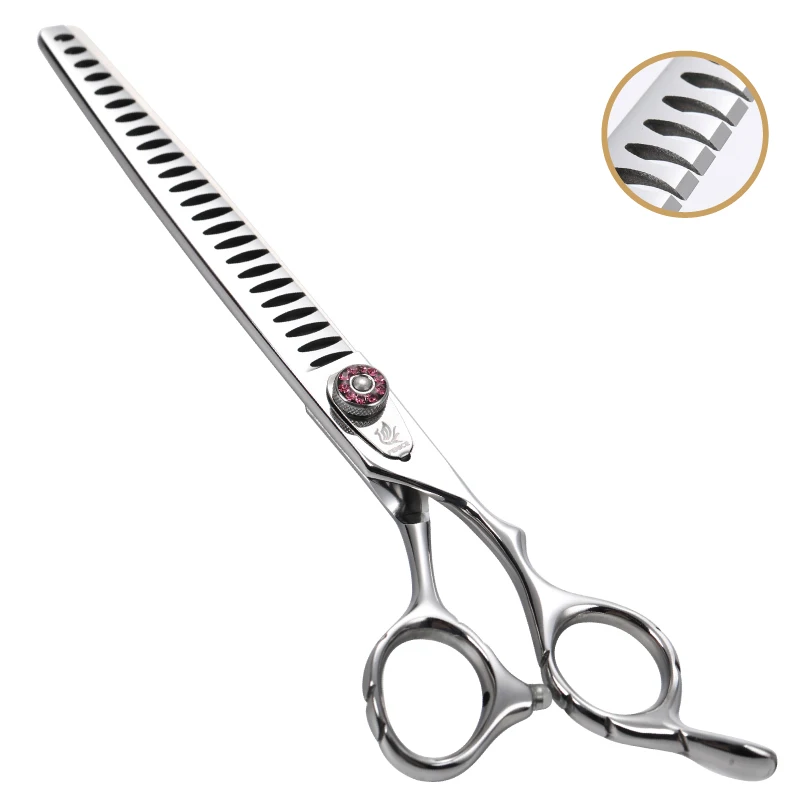 

Fenice 7.5 inch Chunker Scissors Professional Pet Scissors Dog Grooming Scissors Thinning Shears Thinning Rate about 75%