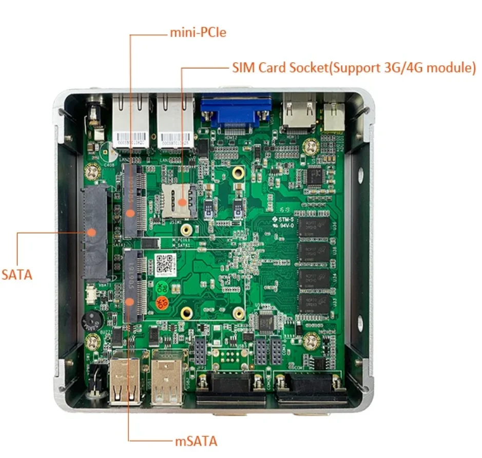Горячая Распродажа микро-компьютер поддержка 4G модуль SIM-карта промышленный ПК