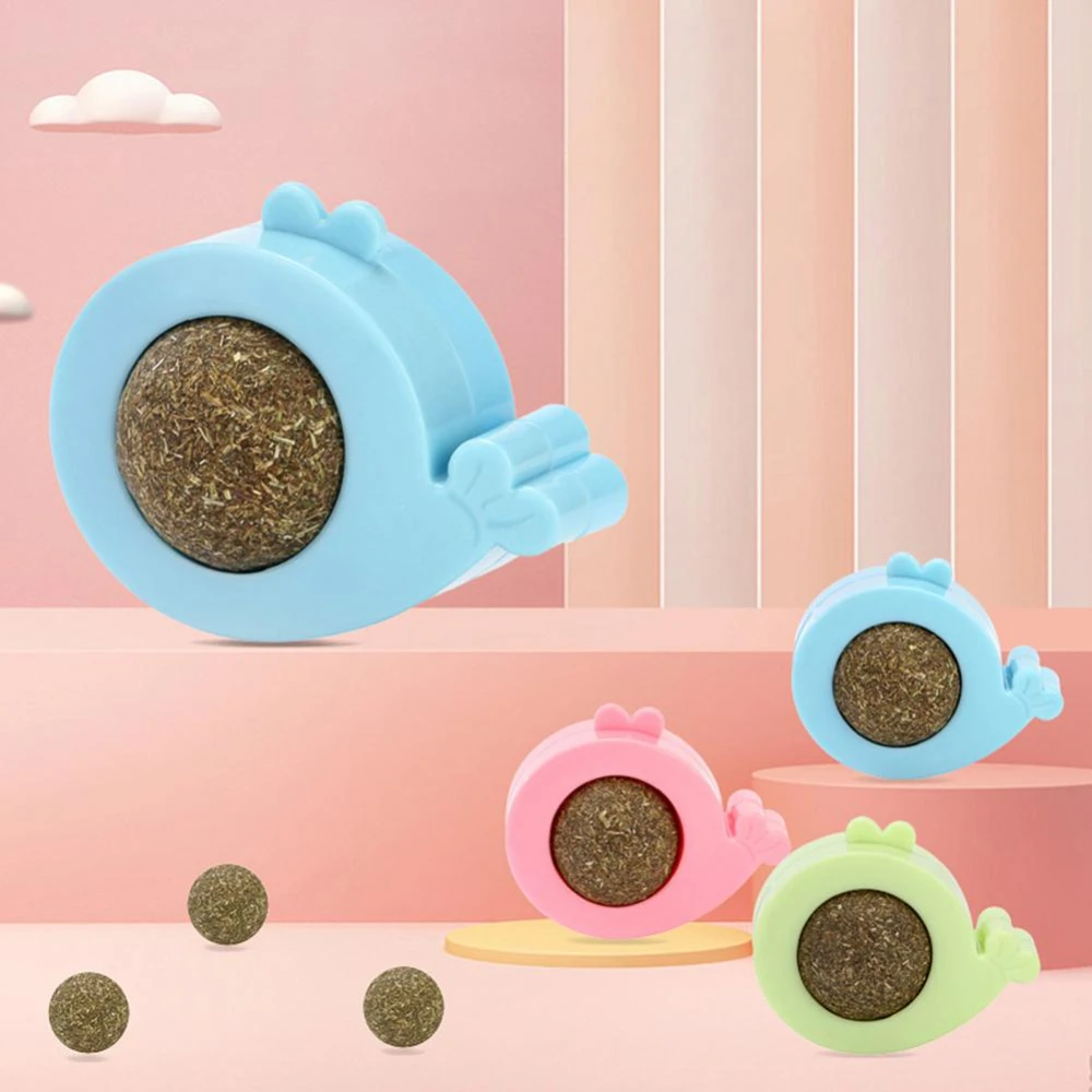 

Cat Toys Catnip Ball Lickety-split Rotating Mint Ball Grinding Teeth Cleaning Cat Snacks Toy Ball Pet Supplies Interactive