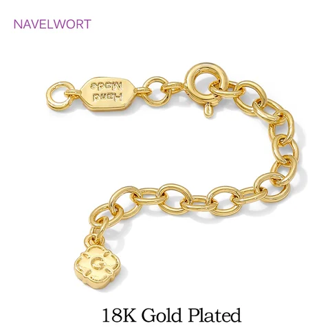 Цепочки-удлинители NAVELWORT золотые позолоченные 18К